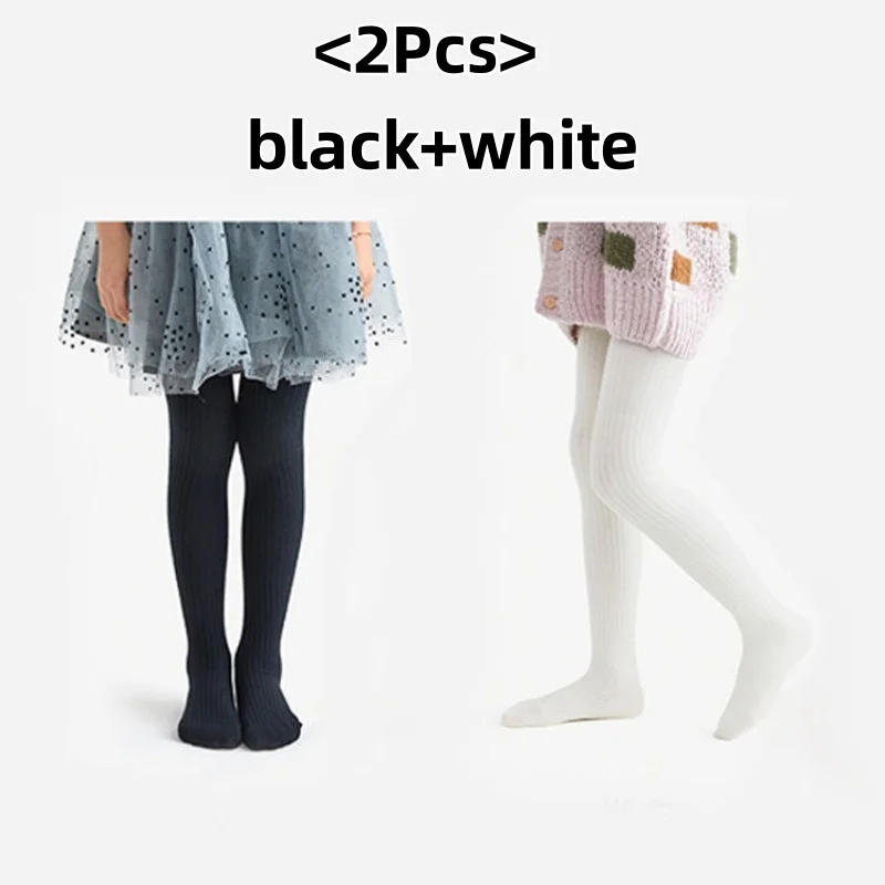 2 قطعة/المجموعة 0-9 سنوات الأطفال سراويل قطنية ربيع الخريف طفل الفتيات الأساسية بسيطة الرقص جوارب طويلة الرضع طفل محبوك الجوارب