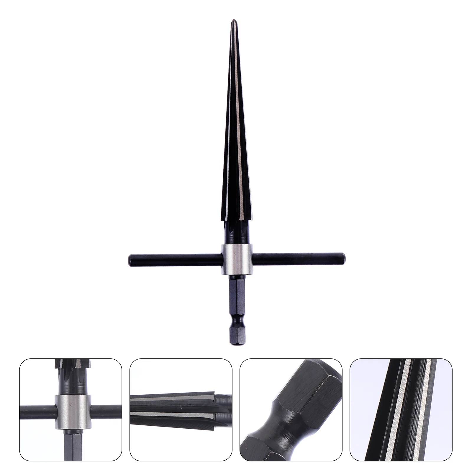 

3-13Mm Taper Reamer Hand Held Steel Fluted Reaming Tool For Wood Chamfering Deburring Holes Core Drill Cutting Tool