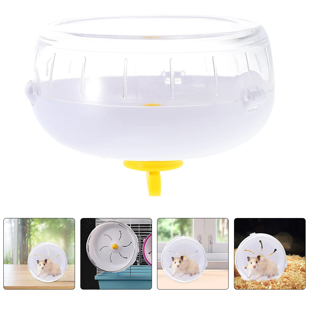 

Silent Hamster Wheel 21cm Transparent Plastic Running Wheel for Gerbils Hedgehogs Chinchillas Guinea Pigs Pet Exercise Toy