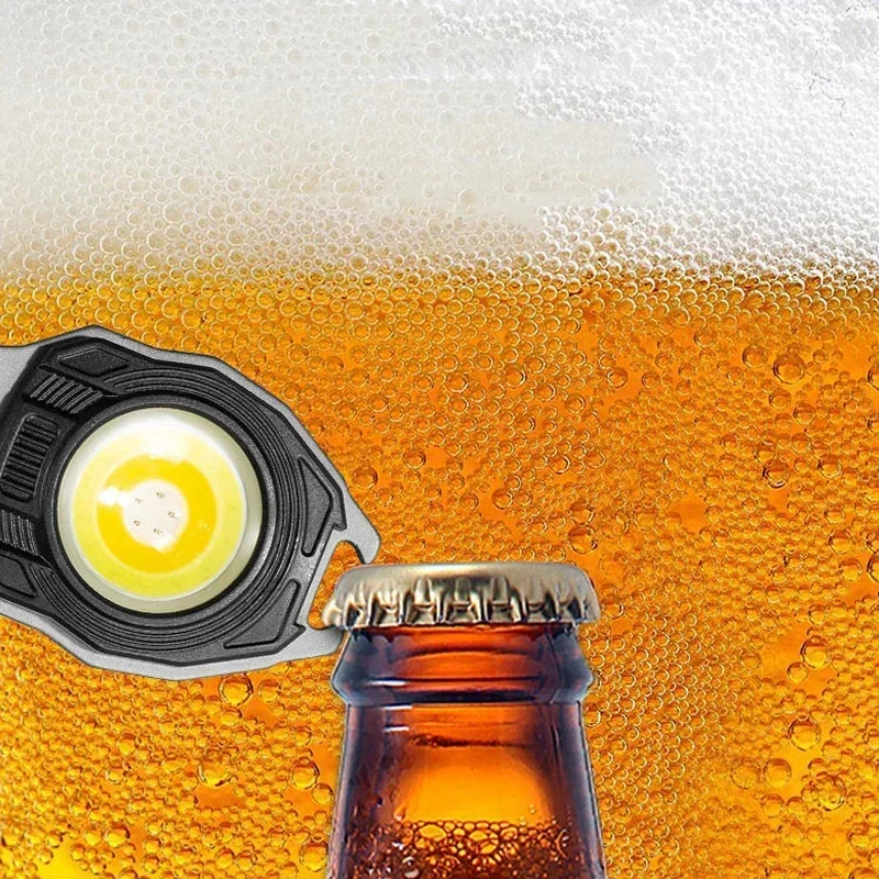 15 in 1 Outdoor EDC Multifunction Mini Led Flashlight Keychain Tools