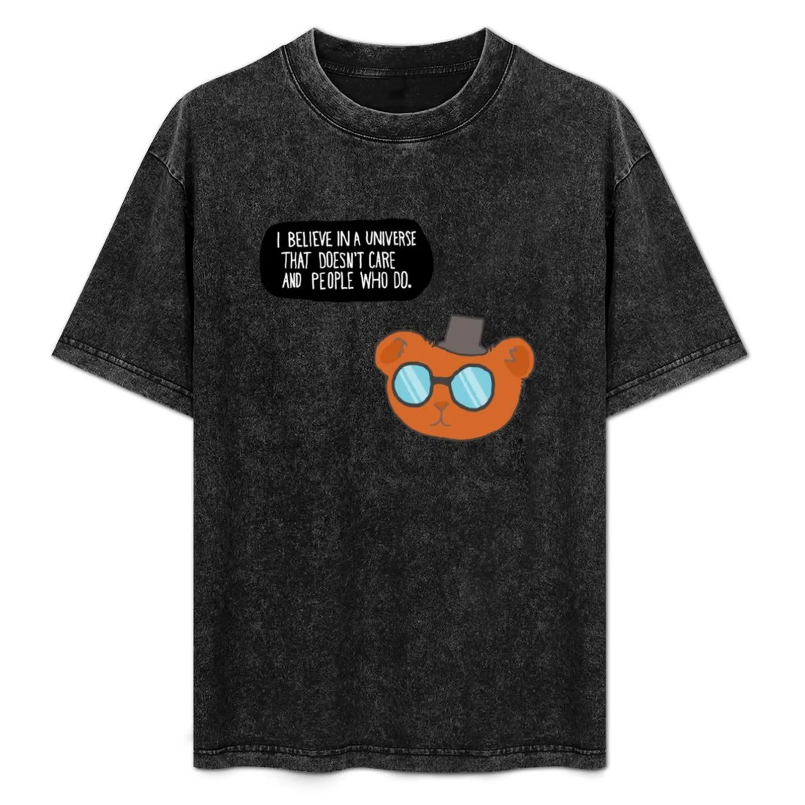 

I believe In a Universe Quote Angus T-Shirt t shirts for man cotton soft t shirt for man T-Shirt