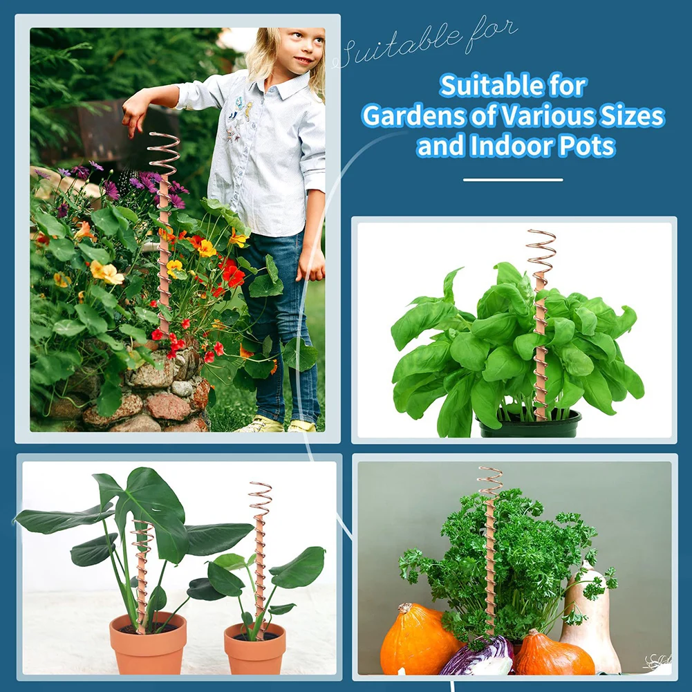 Electro Culture Antenna Electroculture Plant Stakes For Improve Growth Multifunctional Copper Garden Stakes For Gardening Tools