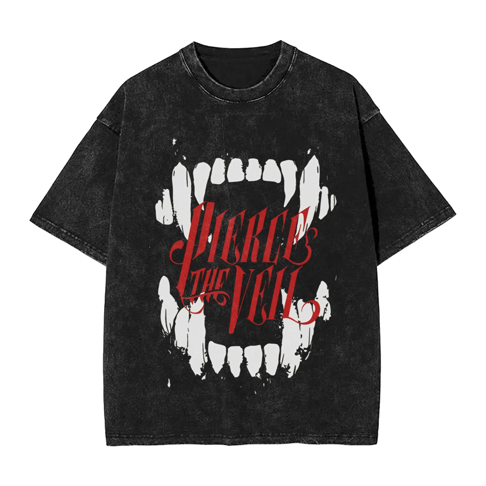 Футболка Pierce the Veils, мужские забавные футболки из чистого хлопка, футболки с круглым вырезом, топы с короткими рукавами, большие размеры