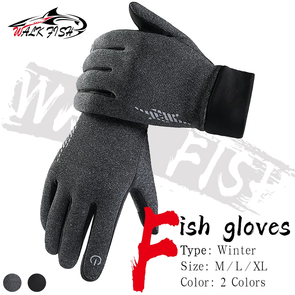 WALK FISH Guantes de Pesca Antideslizantes Táctil Térmicos - imagen 4