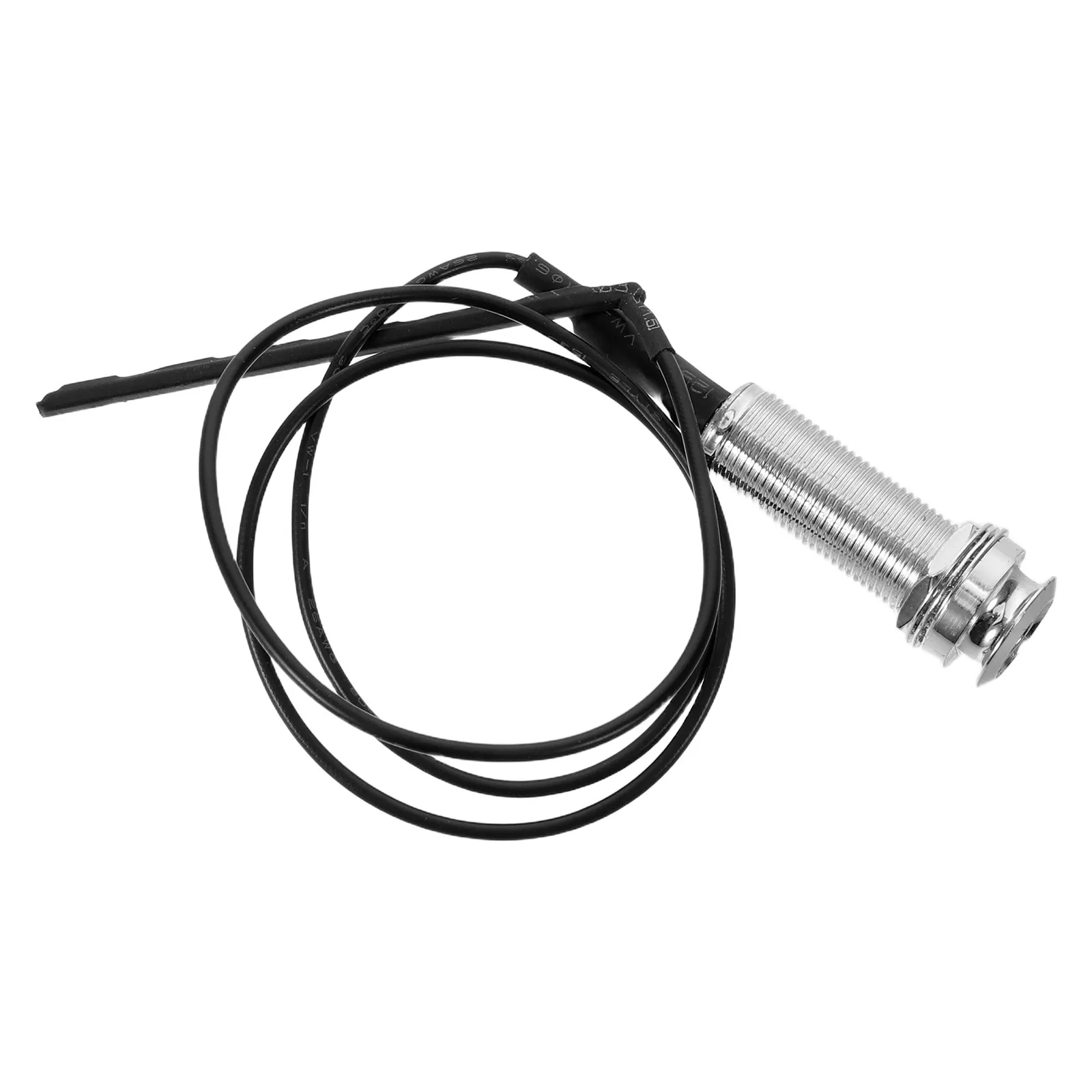 Passive Piezo Acoustic Guitar Pickup Silver Soundhole Mount for Ukulele Folk Guitar Accurate Resonance Capture Use