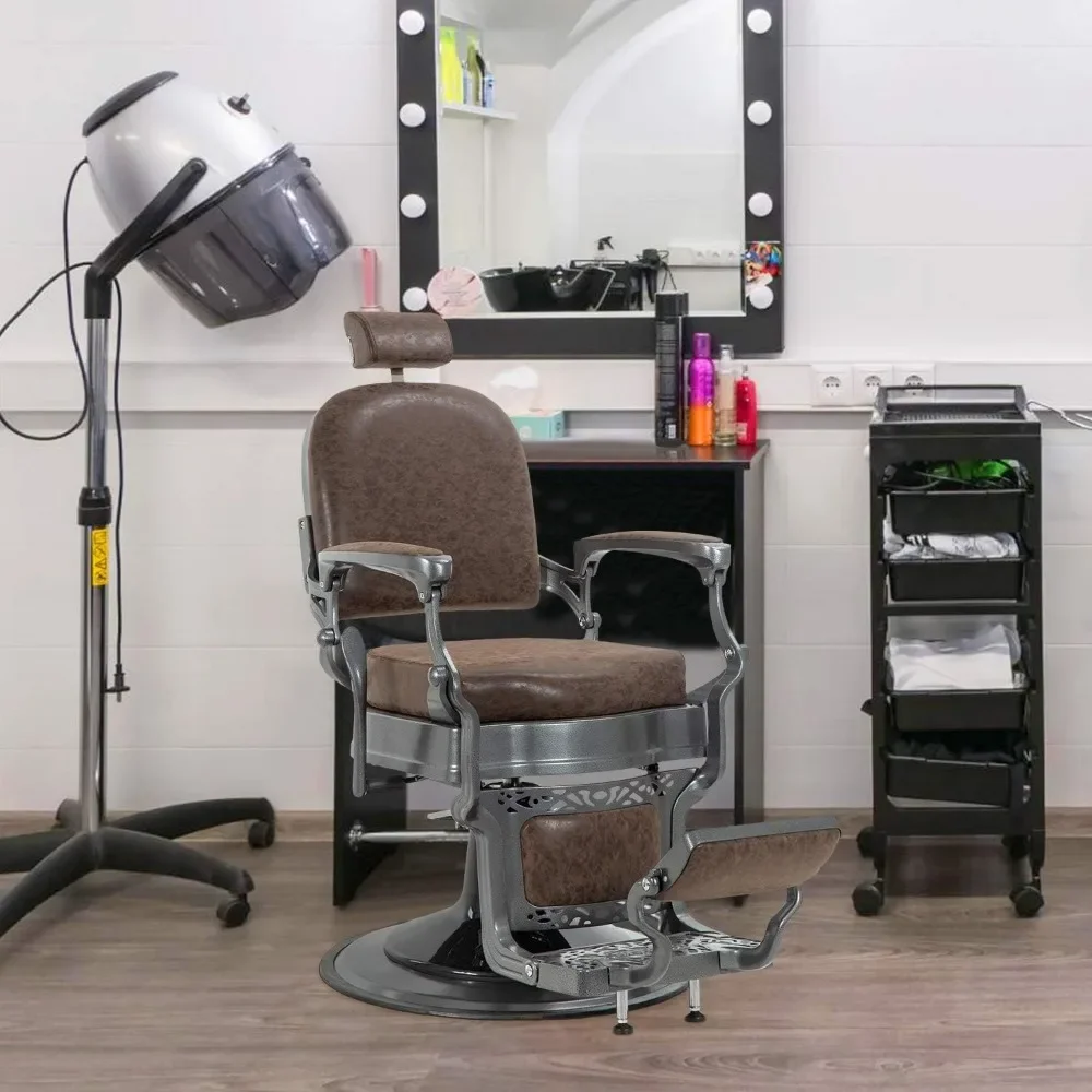 Kapsalon Stoel Kappersstoel Zware Hydraulische Pomp Kapper Stylist Grooming Barbershop Verstelbare Hydraulische