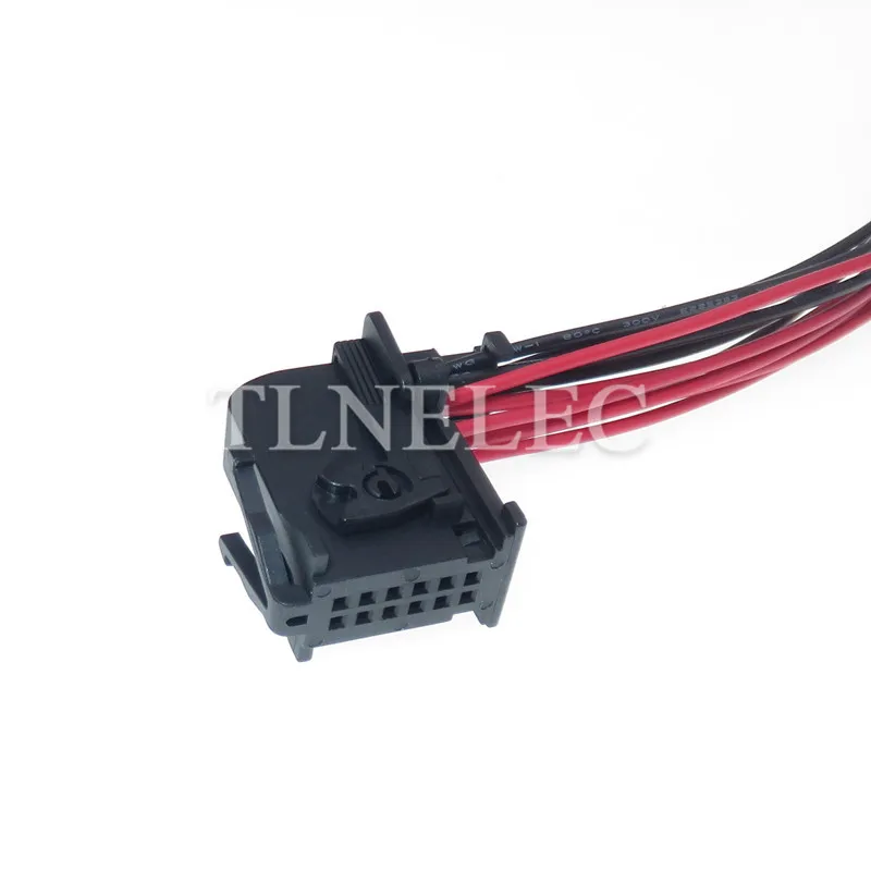 Soket 12 Pin Jantan Betina Tanpa Segel Dengan Kabel Seri 0.6 Untuk Amplifier Daya Otomatis, Steker Kabel Listrik Untuk VW Porsche 1379096-3