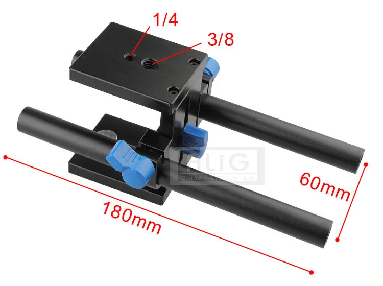 DSLR Camera Rig Tripod Head Professional Guide Rail Mount 1/4 Screw 6D 5D Mark II 5DIV D600 D800 Photo Studio Accessories