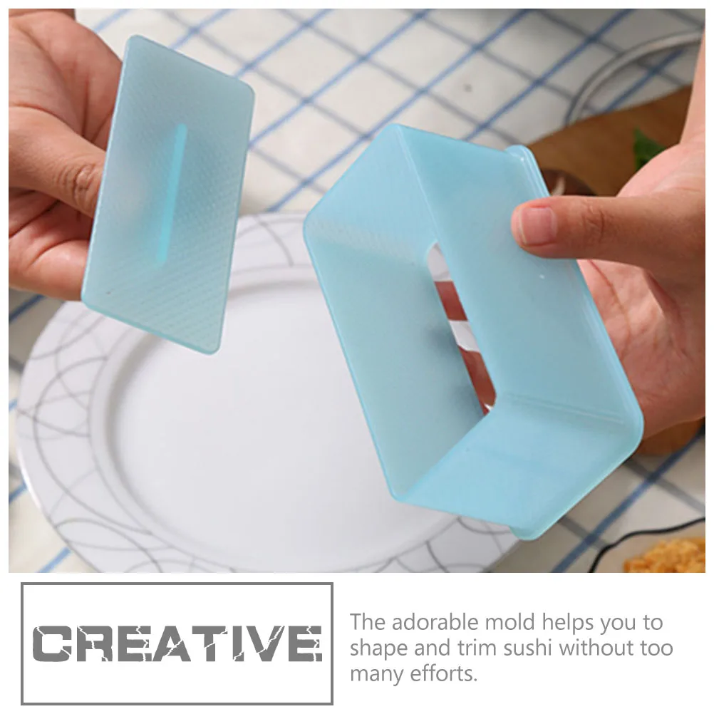 

2Pcs Sushi Rice Rice Roll Mould Ball Maker Kitchen Accessories Square DIY Tool Food Grade PP Material Easy Use