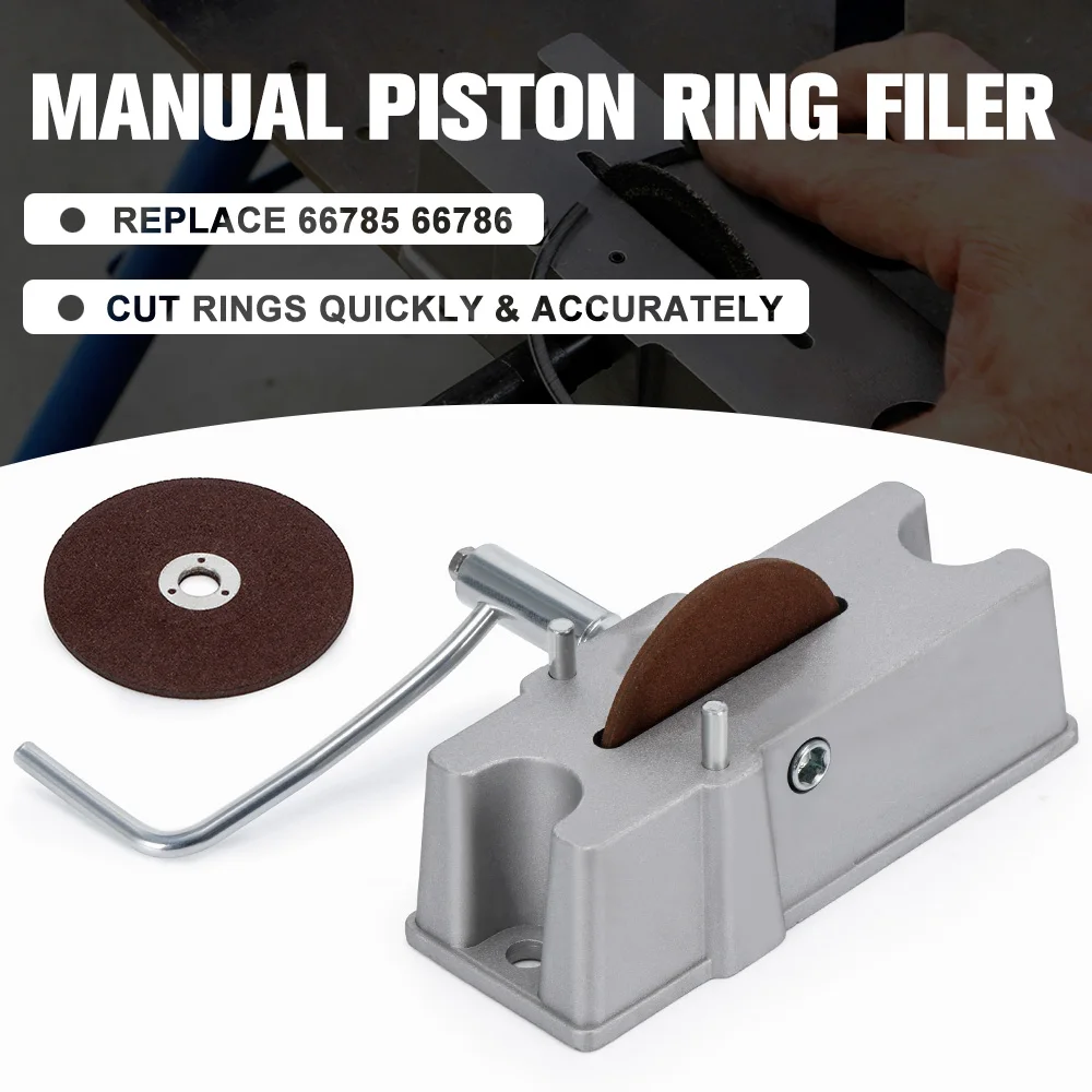 Manual Engine Piston Ring Filer Tool Grinder to Assure Proper Piston Ring End space Auto Tools Accessories 66785 66786