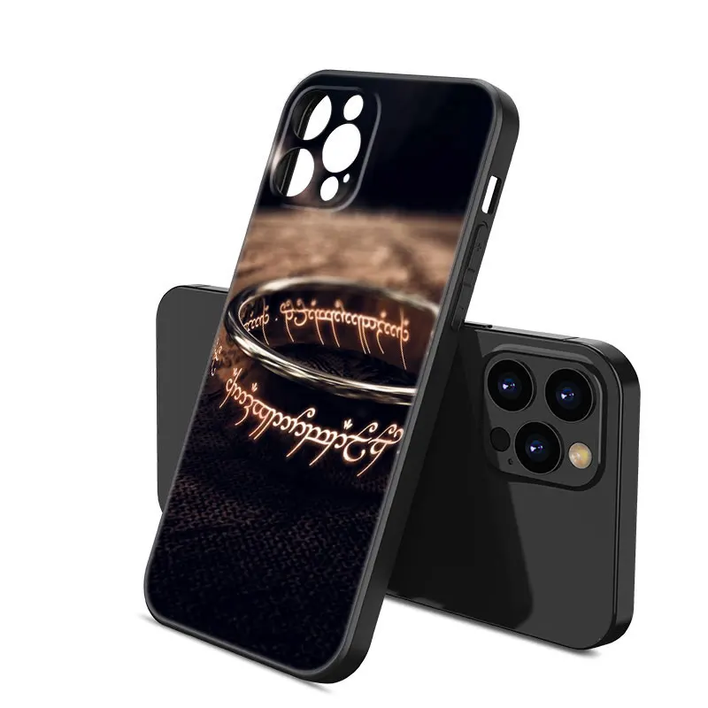 Movie Rings Of The Lords Phone Case For Apple iPhone 12 13 Mini 11 14 15 Pro XS Max 7 8 Plus X XR SE 2020 2022 Black Case