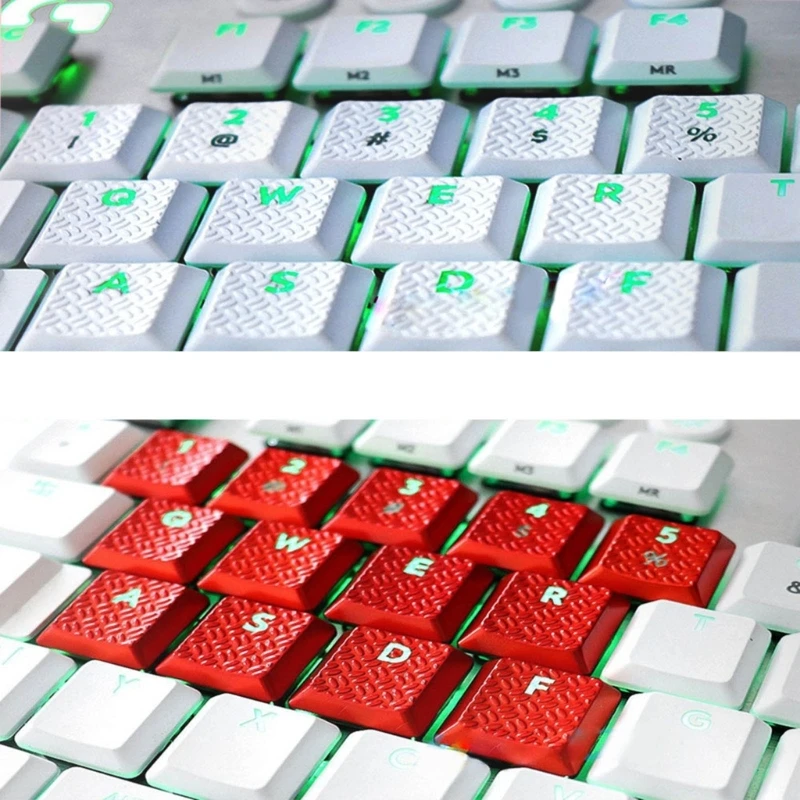 13 Keys/Set ABS Keycaps OEM Translucent Keycap Replacement for GL Tactile Non-slip Texture Cover Best for GAMER Dropshipping