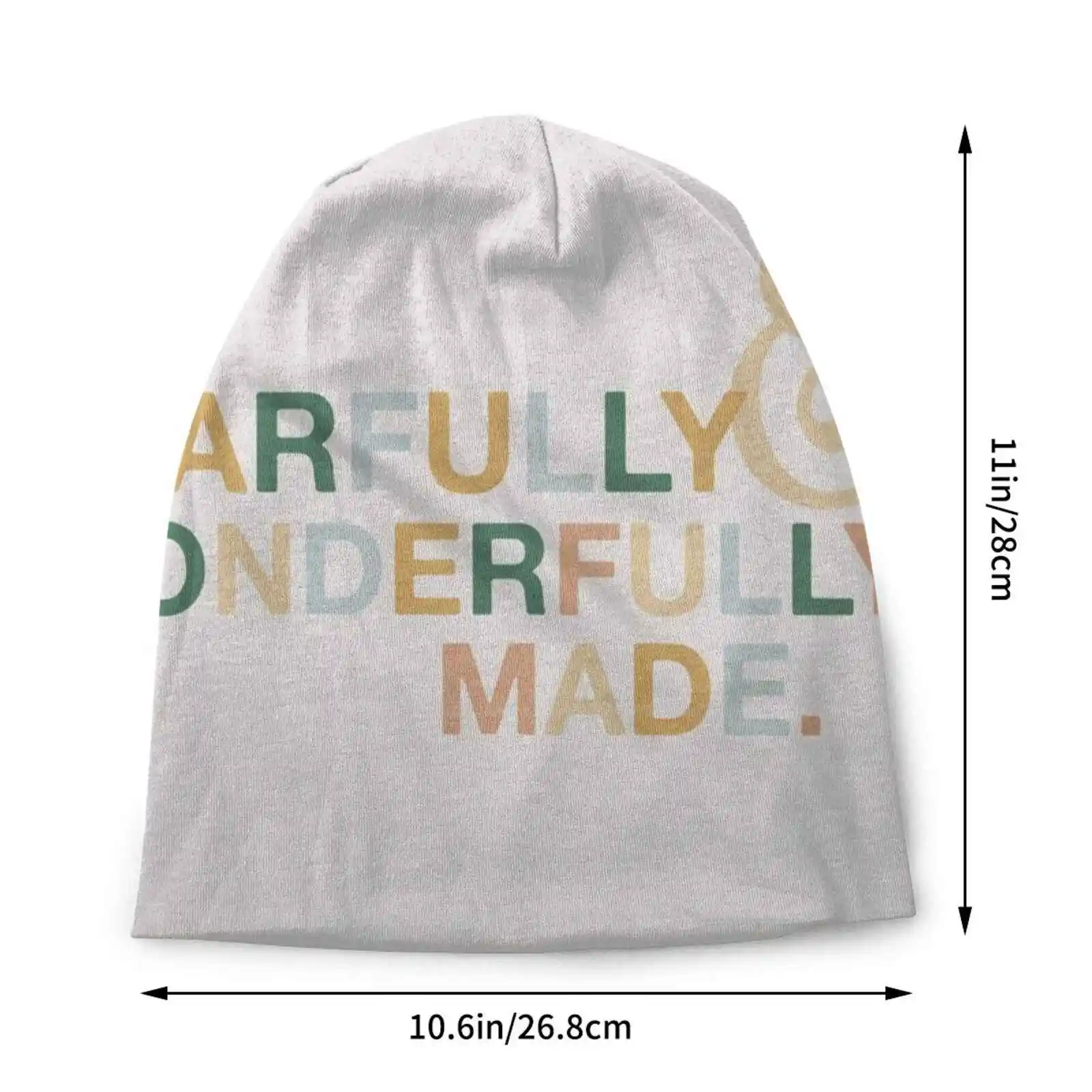 Fearfully And Wonderfully Made-Psalm 139 : 14 Knitted Hat Warm Beanie Outdoor Caps Psalm 139 Fearfully And Wonderfully Made