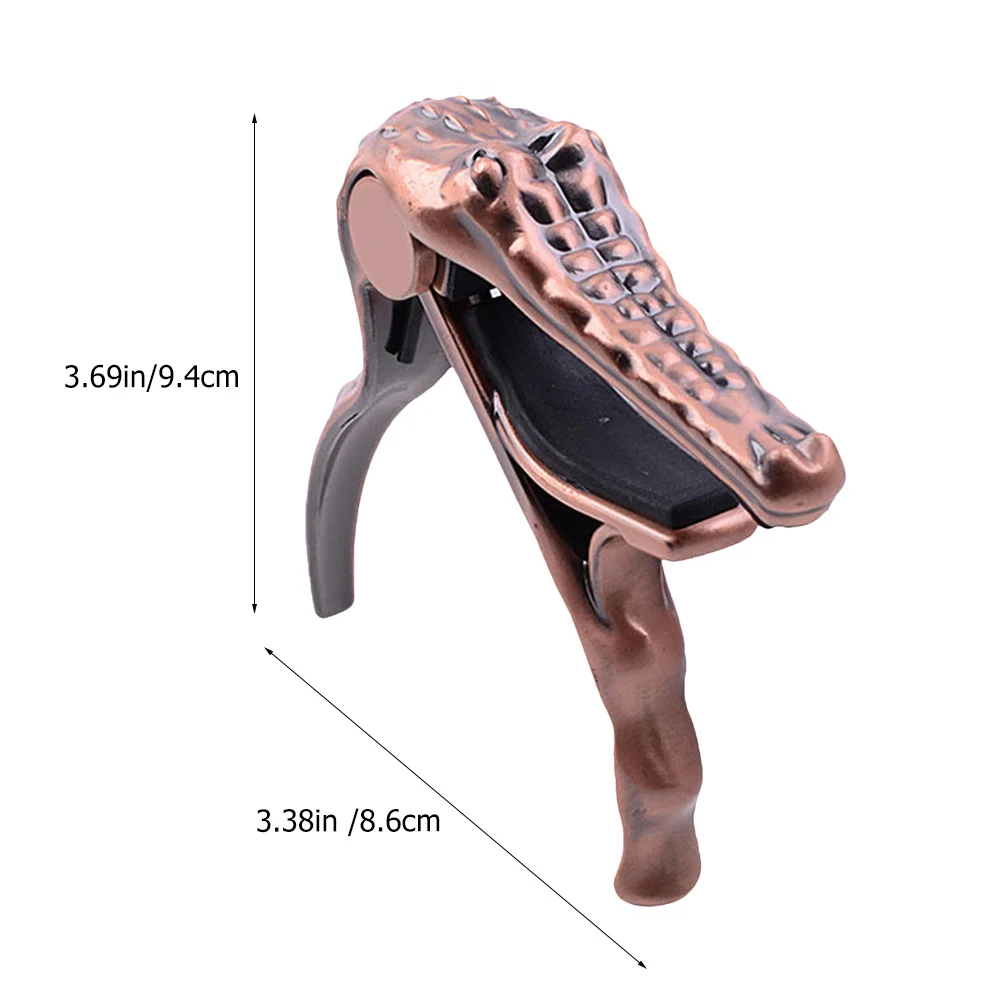 Tragbare Metall Gitarre Capo Krokodil Design Ton Modifizierte Klemme Schnelle Pitch Einstellung Professionelle Gitarre Zubehör