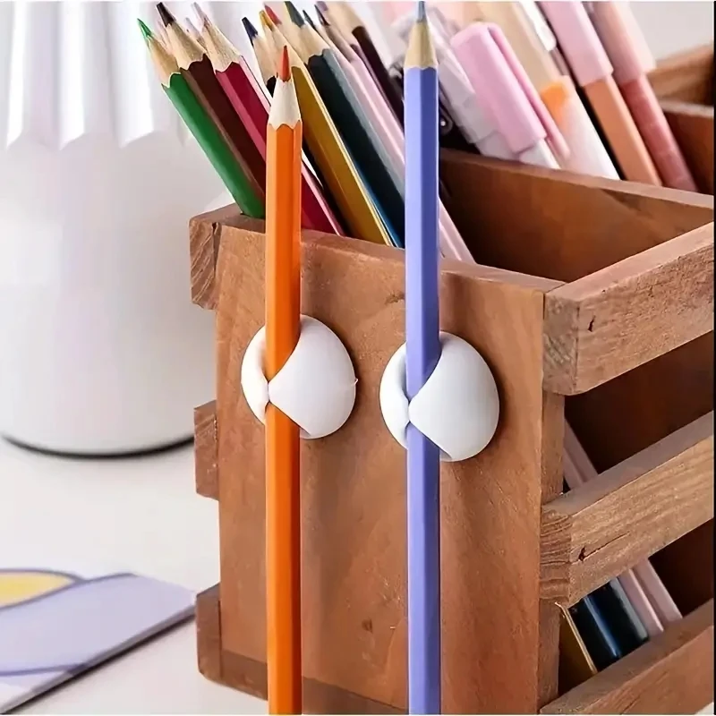 6 paquetes de gerentes de cables de escritorio (2 para cada Color), Clips de Cable, soporte de Cable para escritorio, organizador de cables