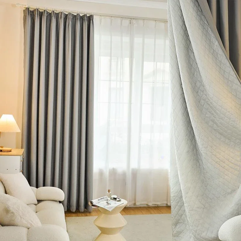 Sound Insulation Full Shading Thermal Insulation Curtains Sound Absorption Thickened Bedroom Shading Cloth