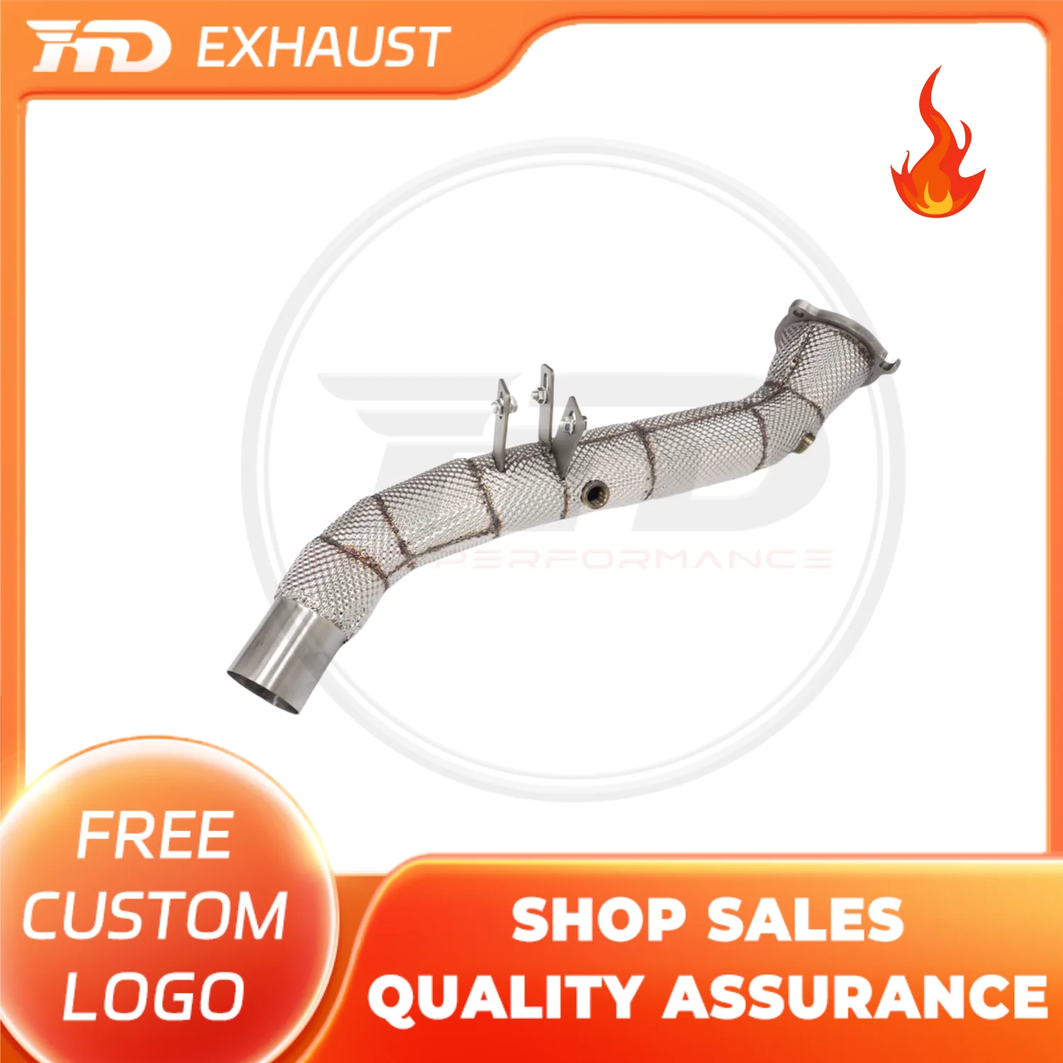 

HMD Exclusive customization Stainless steel Exhaust Manifold Downpipe For Jaguar XE 2.0T with heat shield