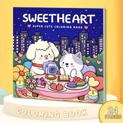 SWEETHEART: Coloring Book for Adults Featuring Cute Cozy Daily Activities for Relaxation (Cozy Spaces Coloring)