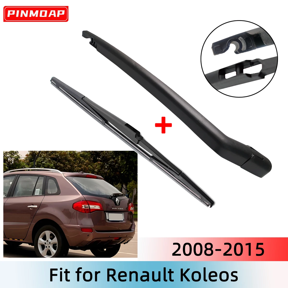 1/2PCS Heckscheibenwischerblatt Wischerarm Kit für Renault Koleos 2008-2015 Windschutzscheibe Windschutzscheibe Heckscheibe