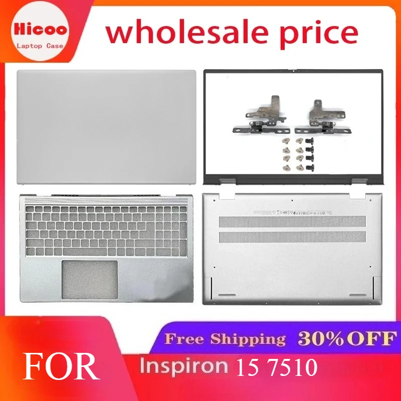 For Dell Inspiron 15Plus 7510 Laptop LCD Back Cover/Front Panel/Palm Rest/Bottom Cover/ Hinge/top cover/front panel