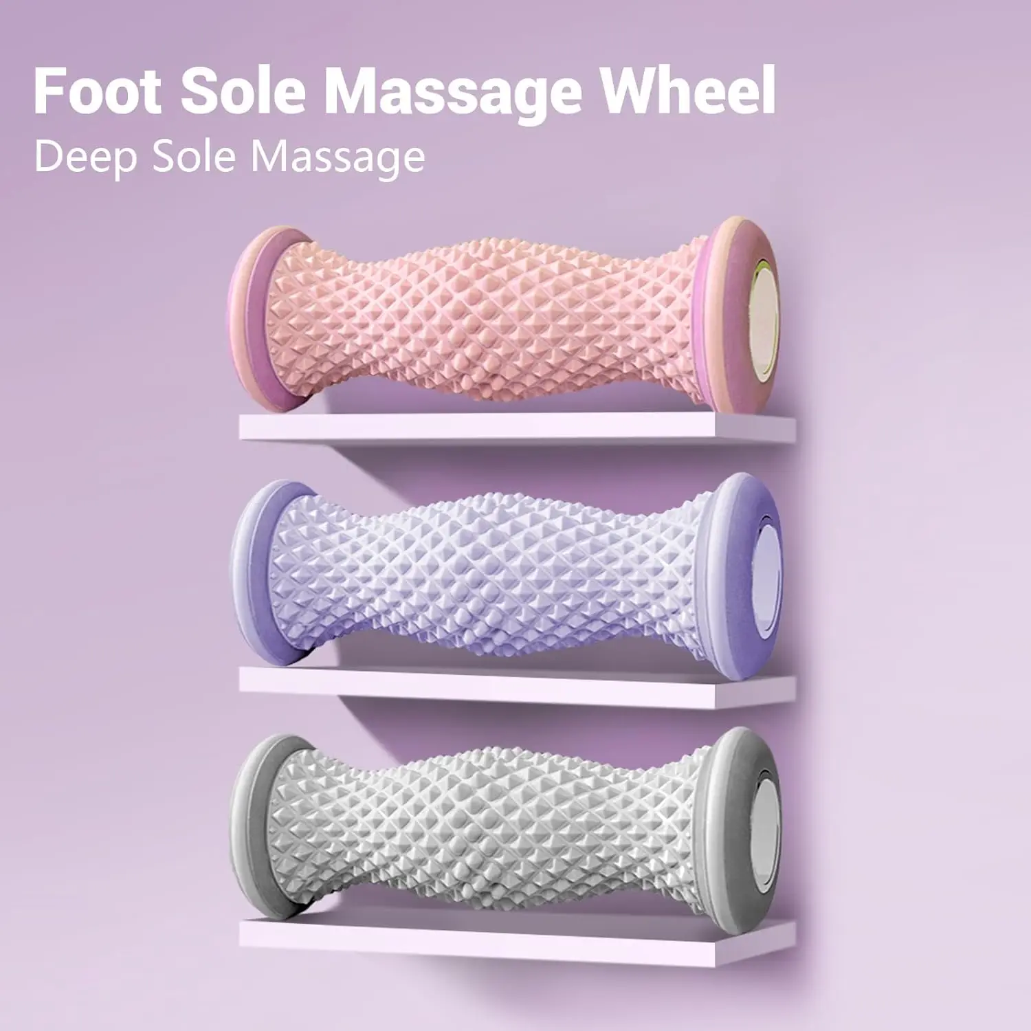 Fußmassagerolle Fußroller Fußmassagegerät Plantar-Akupressur …