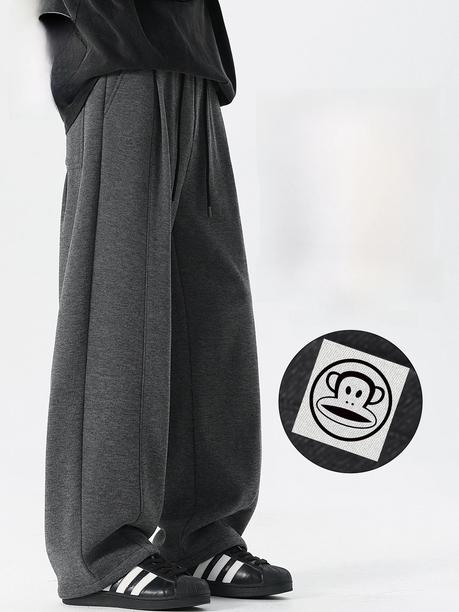 

Мужские повседневные спортивные брюки Paul Frank из смесовой шерсти, свободного прямого кроя, весна 2026, новые, удобные, теплые, модные