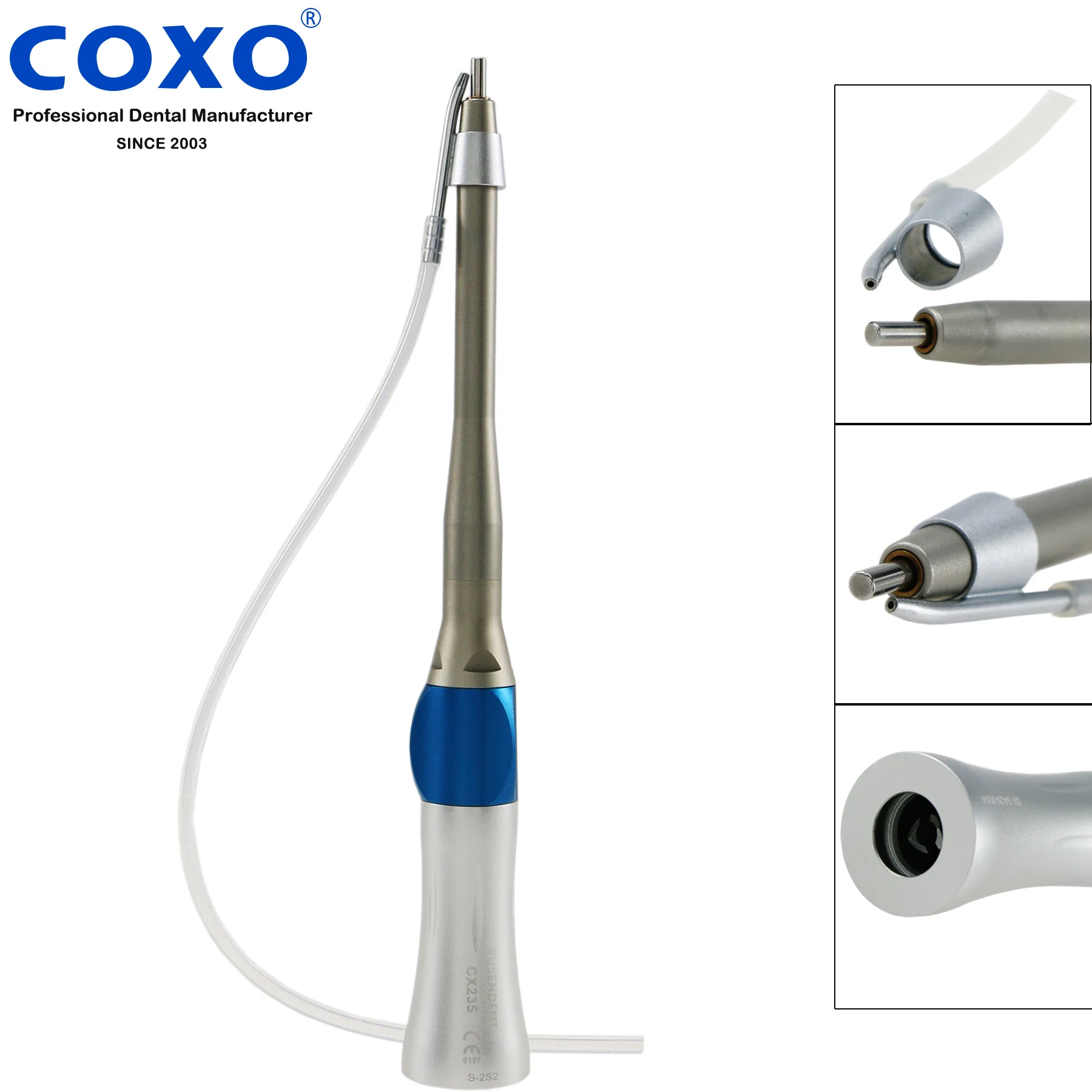 

COXO Yusendent Dental Micro Surgery Angle 1:1 Straight Handpiece CX235 2S2