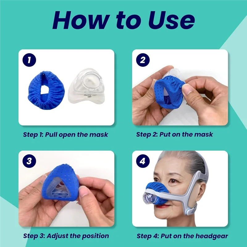 For Complitable N20, C Pap Mask Cover Set-8 Pack Reusable Cpap Nasal Mask Liners With Breathable Fabric Cushion Included