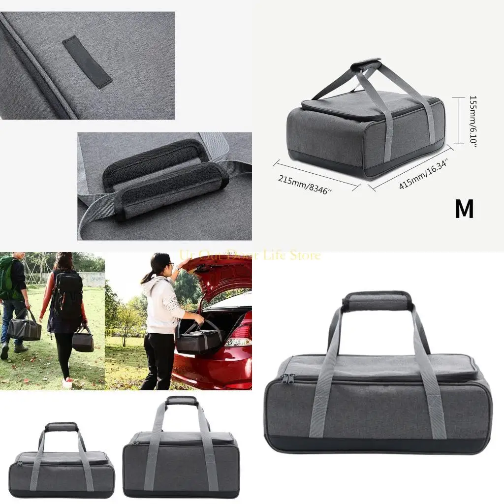 

77 мкФ корзина для пикника на открытом воздухе для кемпинга хранение посуды газовая плита газовая канистра горшок сумка для