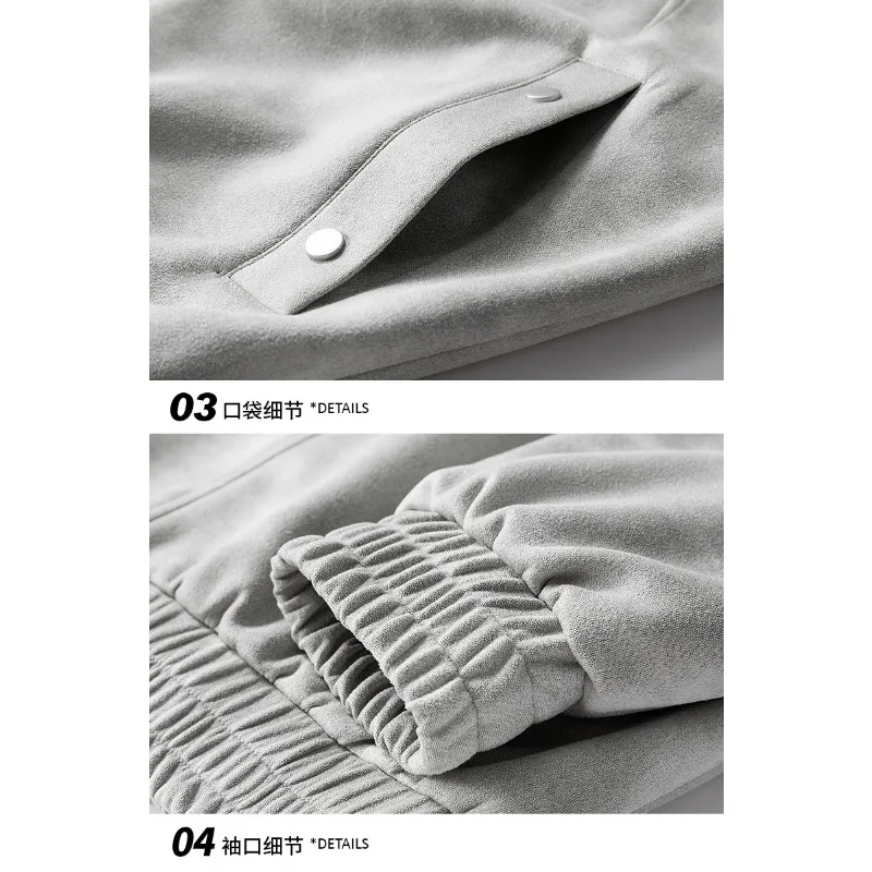 Spring Autumn Men's Fashion Casual Jacket Zipper Lapel Slim Fit Coat Solid Windproof Overcoat Korean New Men Baseball Jackets