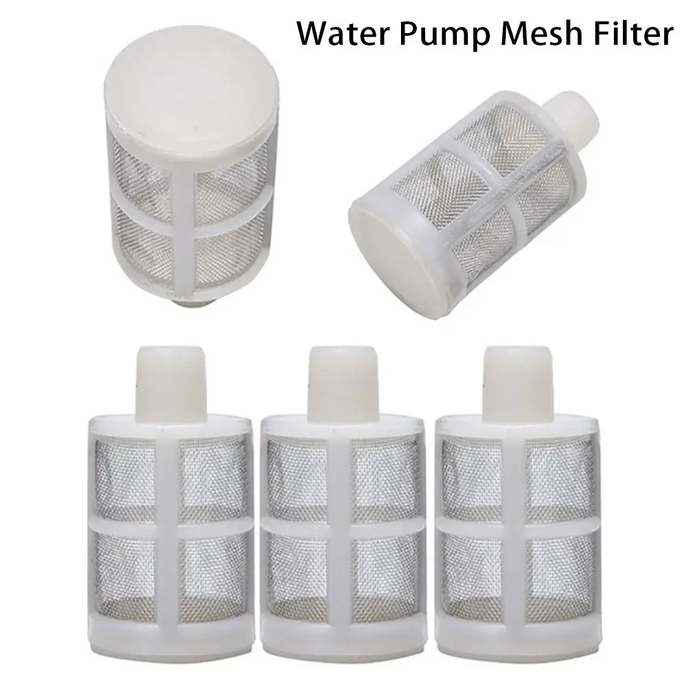 1/5Pcs Irrigation Aquarium Supplies Water Microfilter Filtration Supplies Diaphragm Pump Water Pump Net Filter Stainless Steel