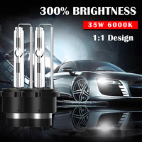 2PCS Auto D2S D4S HID Headlight Lamp Bulb HID Xenon D1S D3S 35W Headlamp Light 6000K White 8000K ICE Blue Plug and Play 12V
