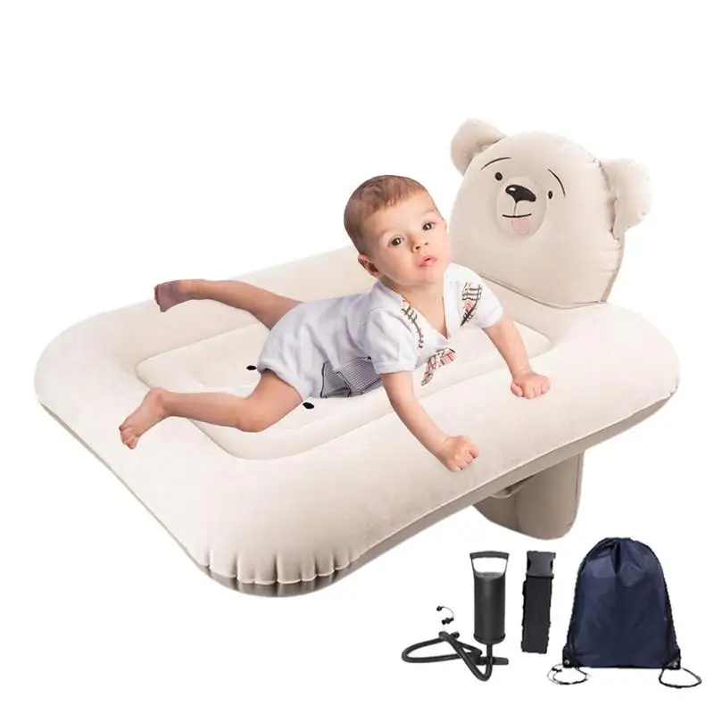 Inflatable Toddler Travel Bed Inflatable Car Bed Reusable Inflatable Car Bed Camping Mattress For Airplane And Train Seats