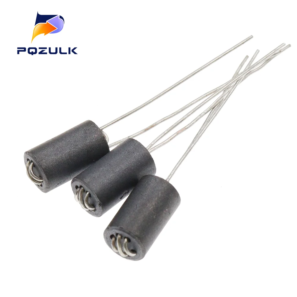 10PCS 6X10MM Lead Dia 0.8MM 3T Axial Lead 6 Channel Ferrite Beads Inductors for Easy Plug