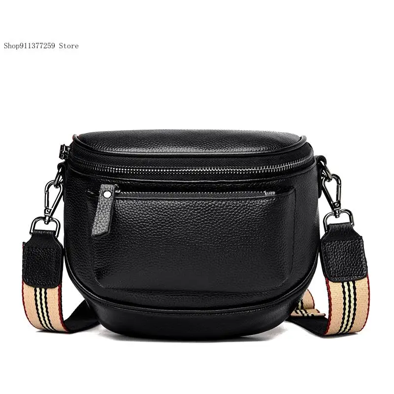 Women\'s Casual Fashion High-End Simple Leather Crossbody Shoulder Small Square Bag