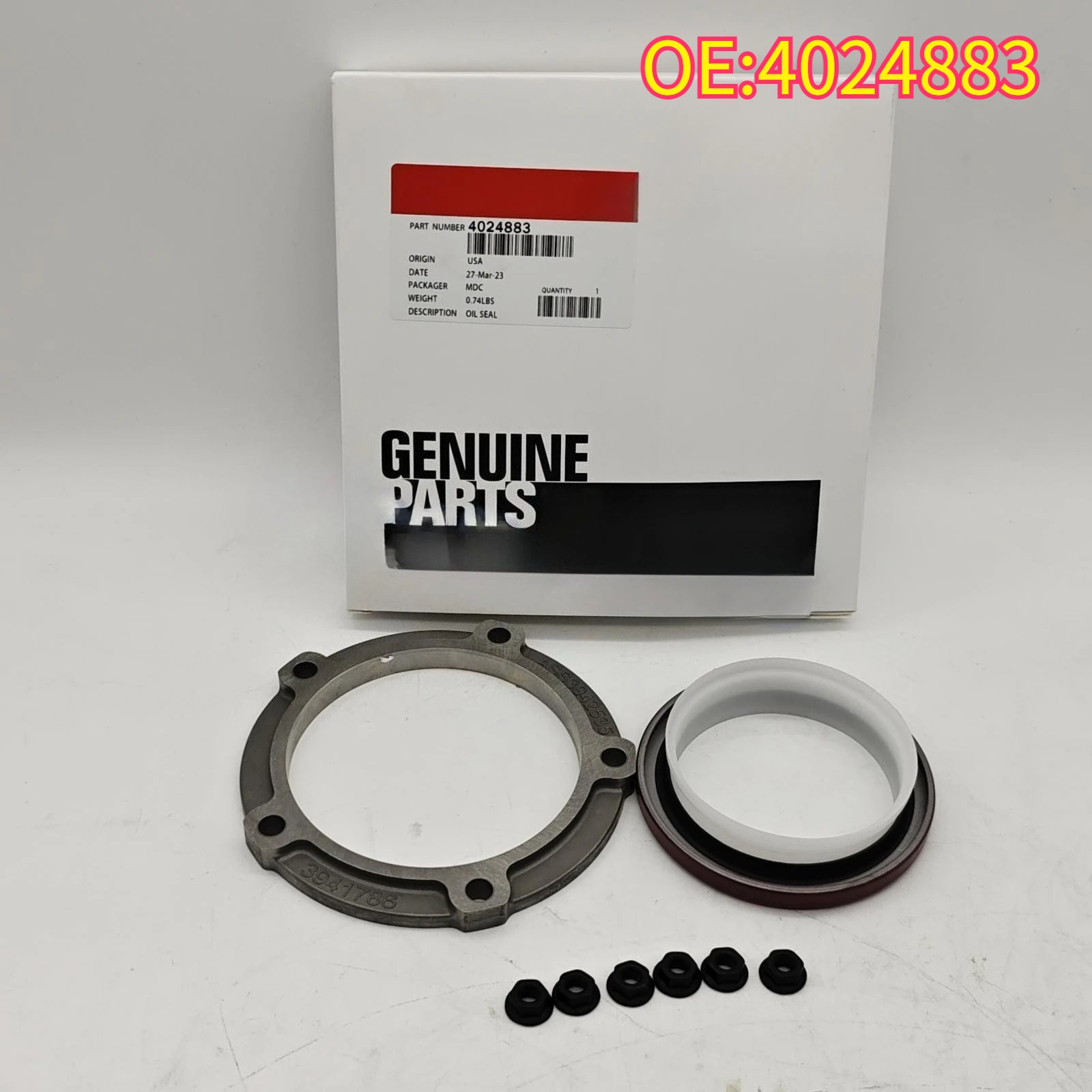 

For 4024883 Front Main Crankshaft Carrier Oil Seal For Cummins C8.3 8.3C 6CISC ISL