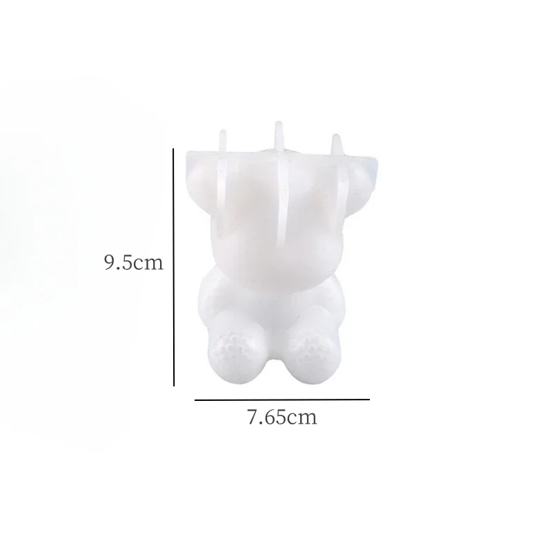 Cute And Cute Three-dimensional Diamond Bear Rabbit Table Silicone Mold DIY Crystal Epoxy Mold