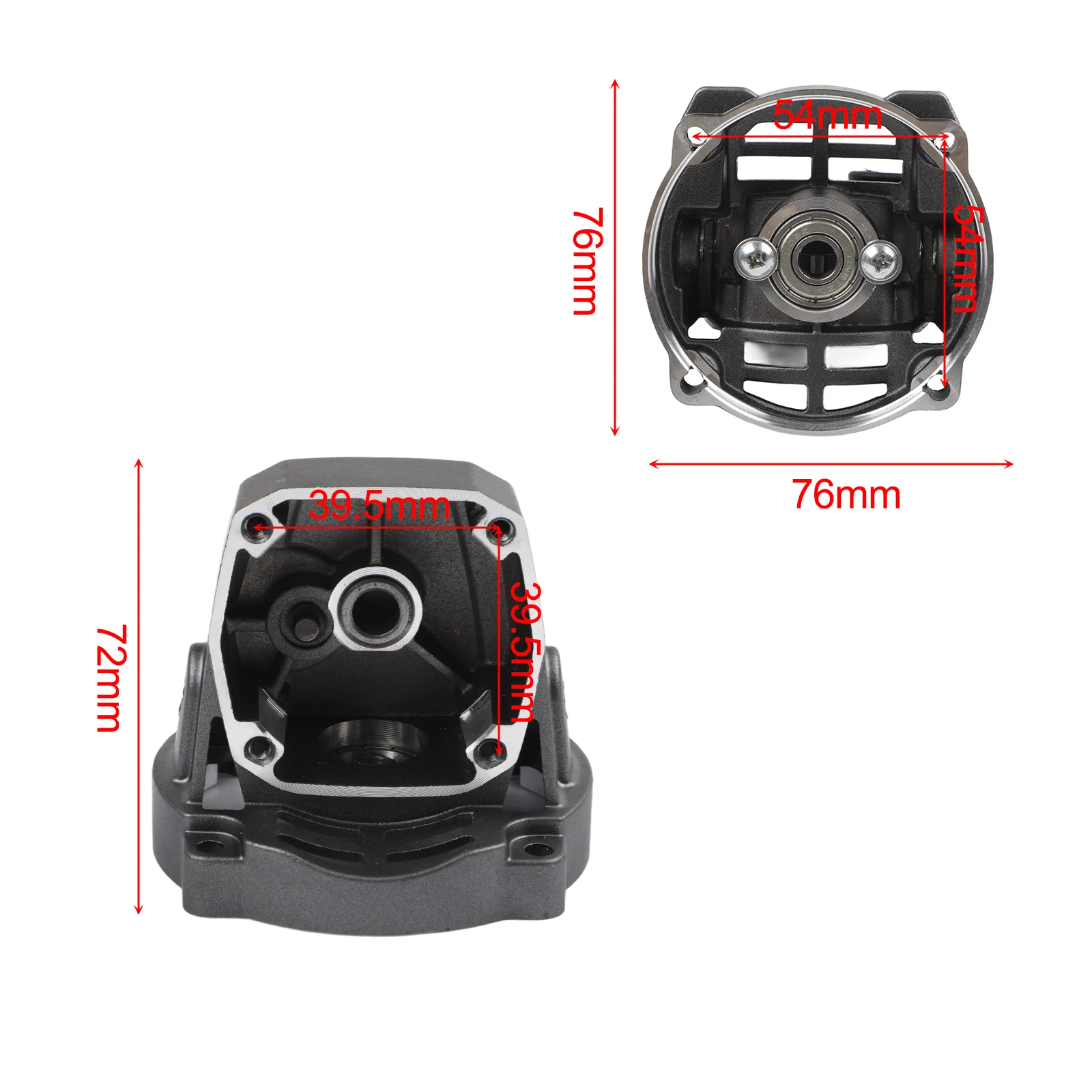 100mm Aluminum Angle Grinder Head Housing BL Model For Lithium Battery Brushless Grinder Replacement Part Black