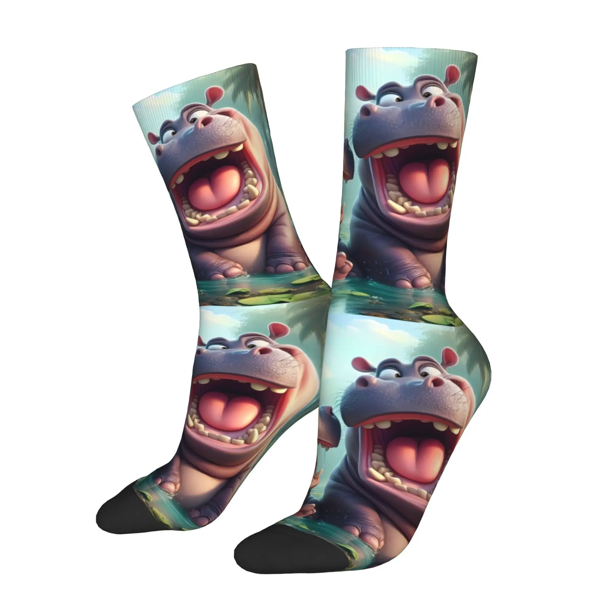 

Hippopotamus Sock Printed Man Polyester