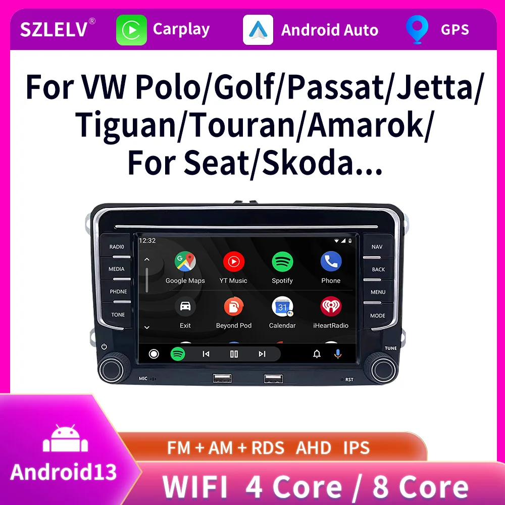 Apple Wireless Carplay Android Auto Auto Radio Für Volkswagen VW Polo Bora Golf 5 6 Passat CC B6 B7