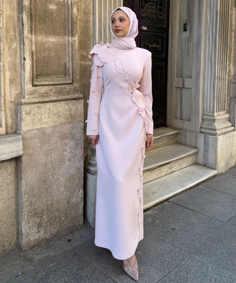 

Customized Simple Jersey Applique Straight Jewel Midi Dresses Bespoke Occasion Quinceanera Classic High Quality