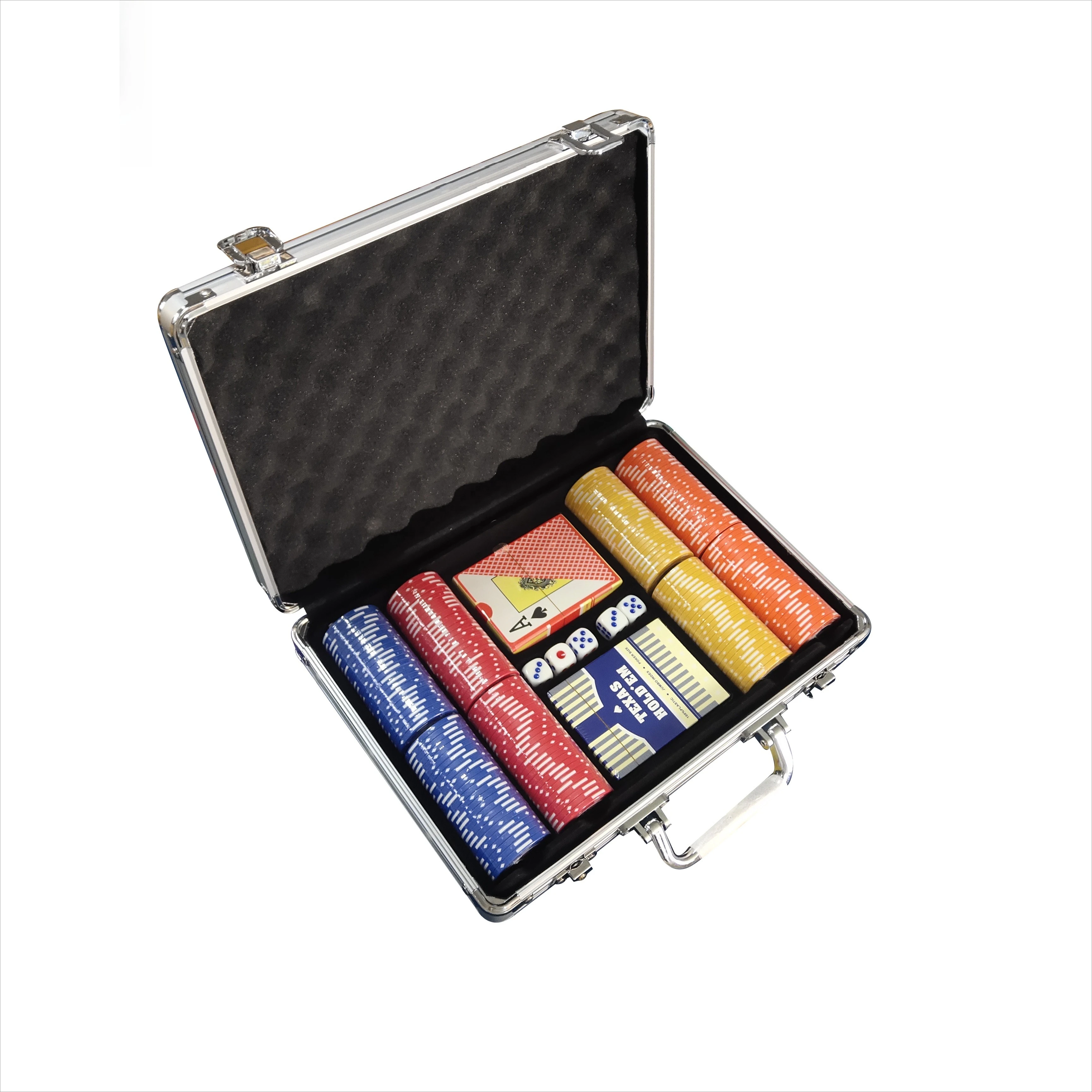 High Quality 14g 200pcs Clay Poker Chip Set, Durable Sticker Included, Casino Grade Chips