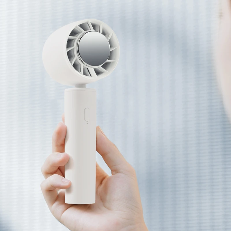 أفضل بيع الصيف مقبض المحمولة مروحة قابلة للشحن الجليد التبريد 100 التروس Topspeed مروحة اليد الصغيرة