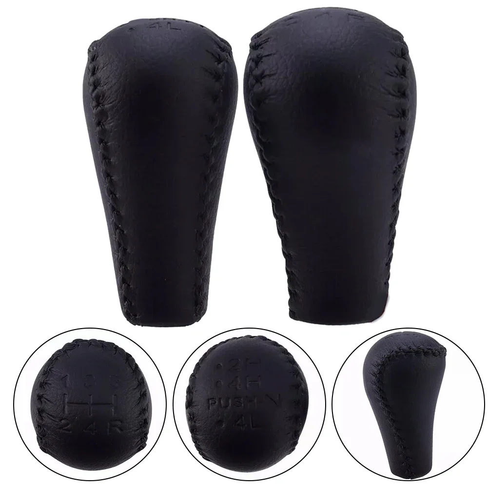 2Pcs Leather Transfer Case Gear Shift Knobs For Nissan Patrol GU Y61 GQ Y62 32865-40U00 Shifter Konb Car Interior Parts