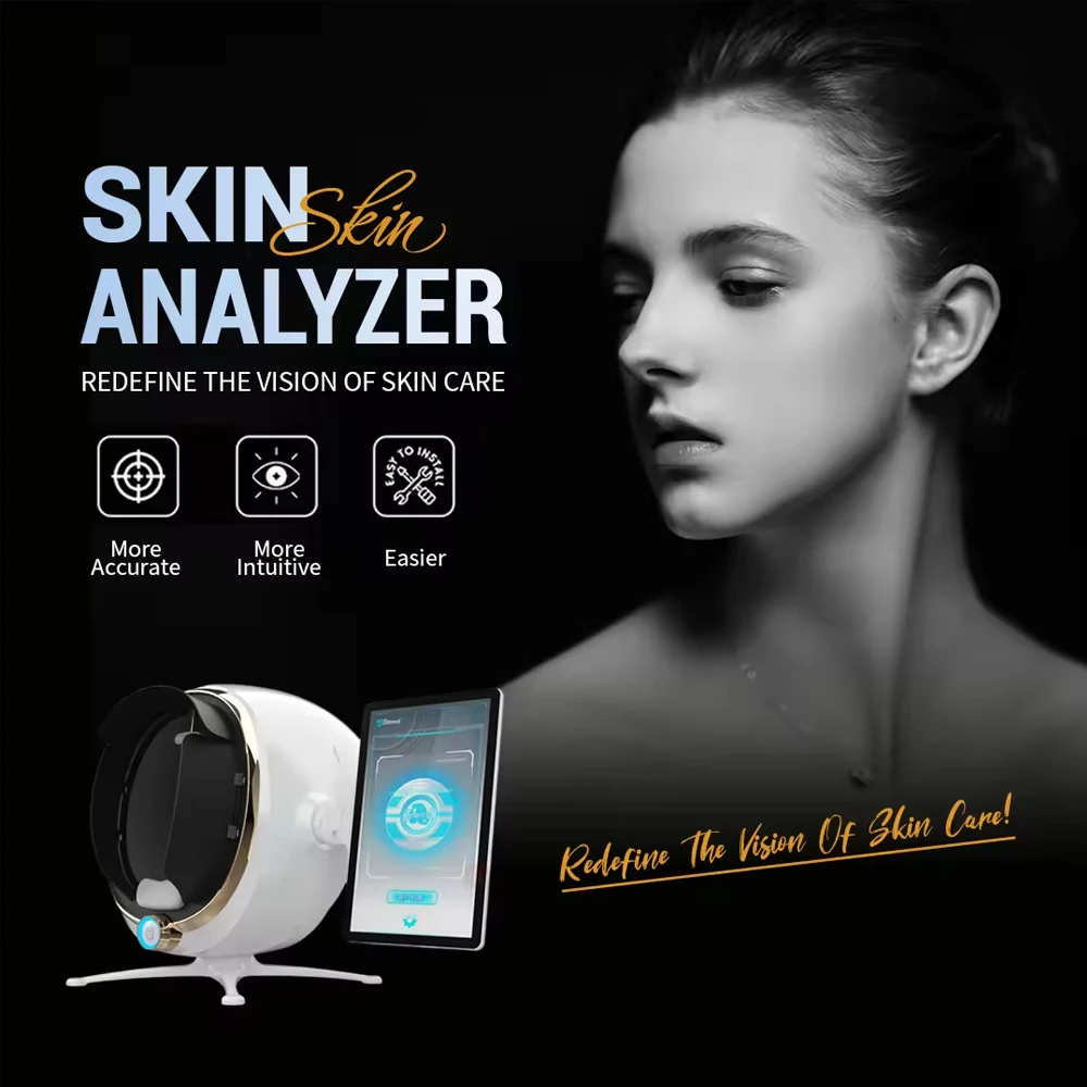 MOJI AI 3D Skin Analyzer, Scanner Facial, Tester De Salão De Beleza, Dispositivo Necessário