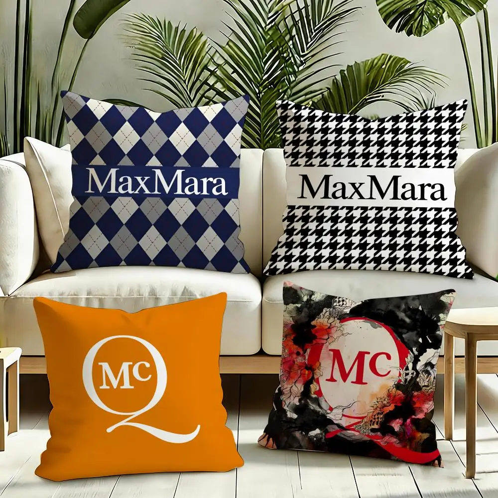 MaxMara Cushion Cover Reversible Plush Pillow Cover Soft Fluffy  Home Decor for Sofa Bedroom