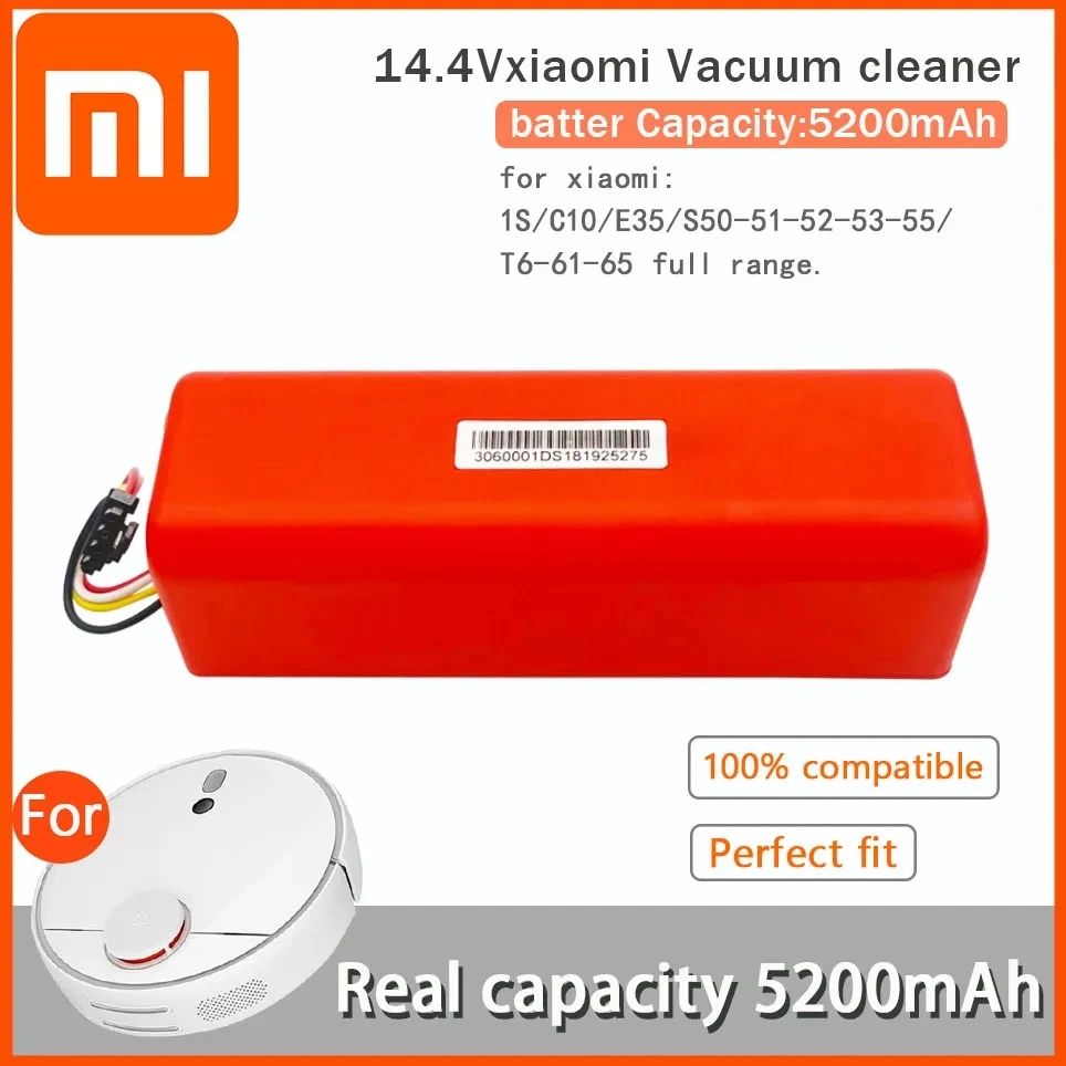 Xiaomi 14.4V li-ion 5200mAh Robot odkurzacz zamienna bateria do Xiaomi Robot roboroborocks50 S51 s55accessors części zamienne