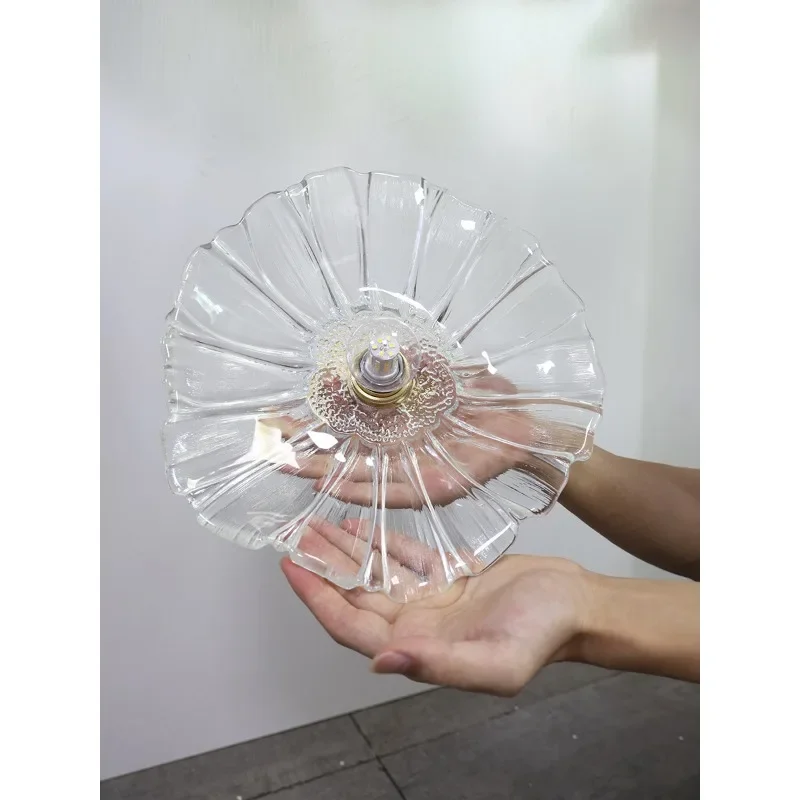 

Sunflower retro glass Nordic personalized homestay, entrance balcony corridor, entrance hallway, balcony lamp