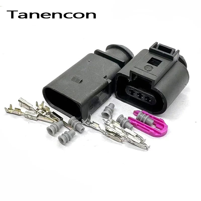 3 Pin Auto Reversing Radar 1.5mm Connector Car Fuel Tank Oil Level Sensor Socket for Tiguan Passat Sagitar 1J0973703 1J0973803