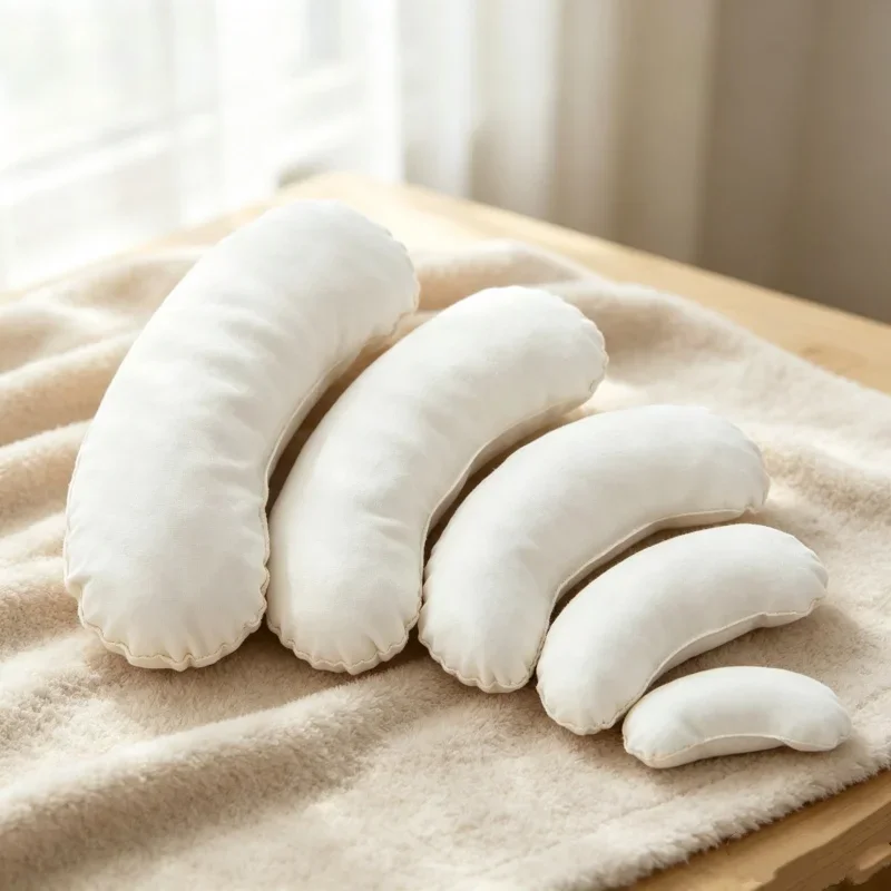 Newborn Styling Bean Cushion 5 Pcs Set Crescent Filling Pillow Auxiliary Accessory For Infant Studio Shooting Photography Prop